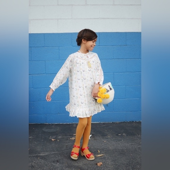 Velveteen Moon Star Print Frankie Embellished Boho Dress - Picture 2 of 16